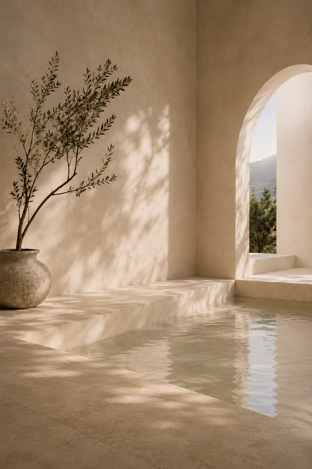 Espacio sereno con luz natural